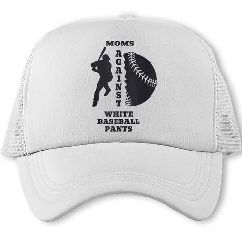 Retro Moms Against Baseball Pants Baseball Mom Trucker Cap - Sportilla