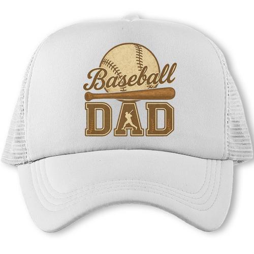 Retro Vintage Baseball Dad Summer Sports Lover Fathers Day Premium Trucker Cap - Sportilla