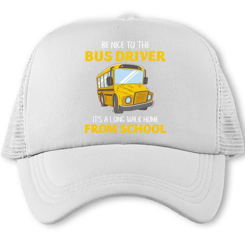 School Bus Driver Kindness Humor Back To School Quote Premium Tri-Blend Trucker Cap - Savourry