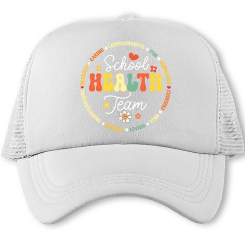 School Health Team Squad Back To School Nurse Squad Premium Tri-Blend Trucker Cap - Savourry