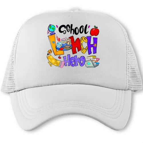 School Lunch Hero Cafeteria Squad Workers Back To School Trucker Cap - Savourry