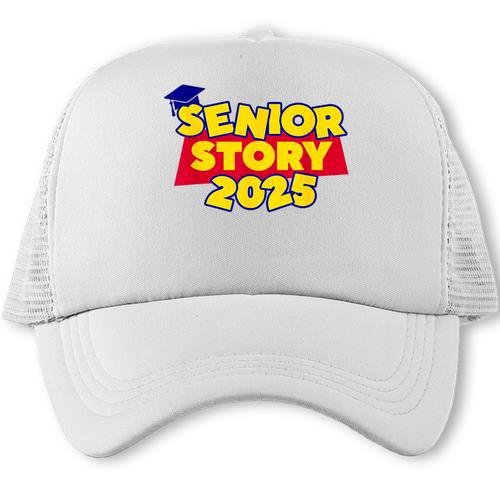 Senior 2025 Story Class Of 2025 Back To School 2025 Grad 25 Trucker Cap - Savourry