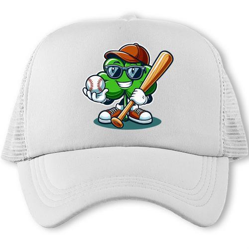 Shamrock Baseball St Patrick's Day Kids Boys Toddlers Premium Tri-Blend Trucker Cap - Sportilla