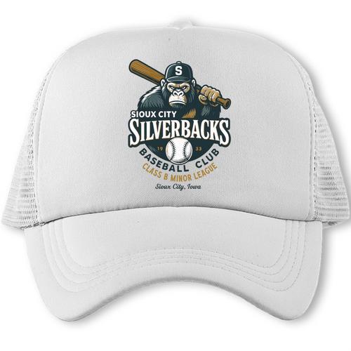Sioux City Silverbacks Retro Minor League Baseball Trucker Cap - Sportilla