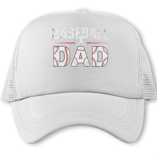 Softball Ball Dad Baseball Dad Parent Fathers Day Baseball Premium Trucker Cap - Sportilla