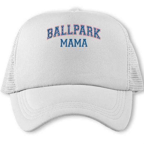 Spring 2024 Season Cute Baseball Mom Ballpark Mama Trucker Cap - Sportilla