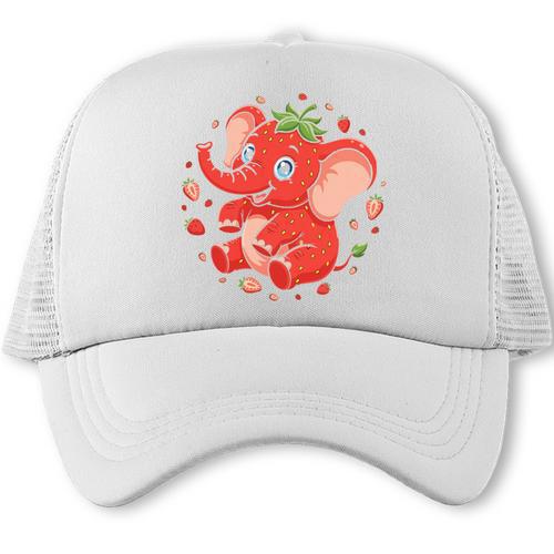 Strawberry Elephant Italian Brainrot Meme Back To School Premium Tri-Blend Trucker Cap - Savourry