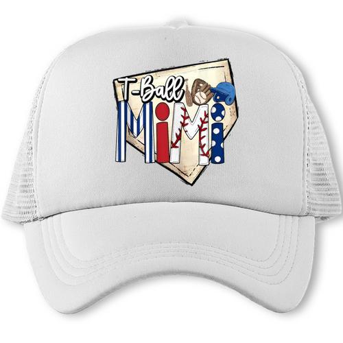 T-Ball Mimi Baseball Mom Game Day Trucker Cap - Sportilla
