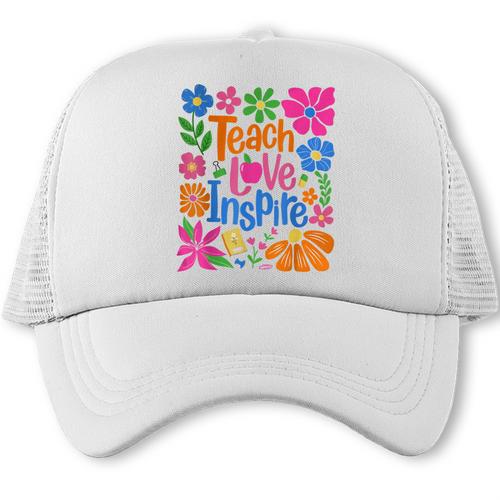 Teach Love Inspire Back To School Trucker Cap - Savourry