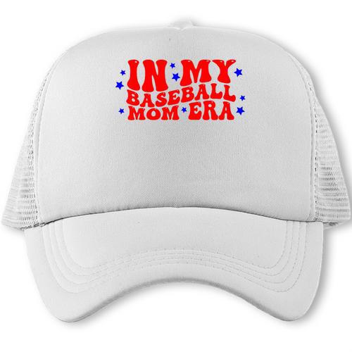 AS Tees Baseball Mom Era Mommy Mama Trucker Cap - Sportilla