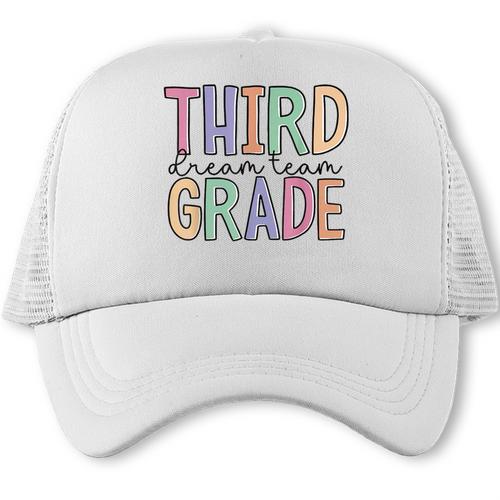 Third Grade Dream Team Back To School 3rd Grade Trucker Cap - Savourry