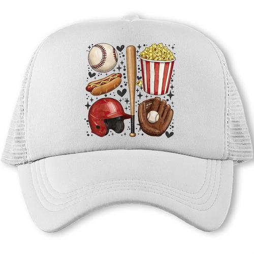 Tis The Season Baseball Mom Game Day Cheering Sports Lover Trucker Cap - Sportilla