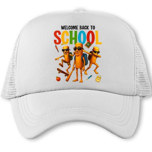 Tung Tung Sahur Back To School Brainrot Meme Boys Girls Kid Trucker Cap - Savourry