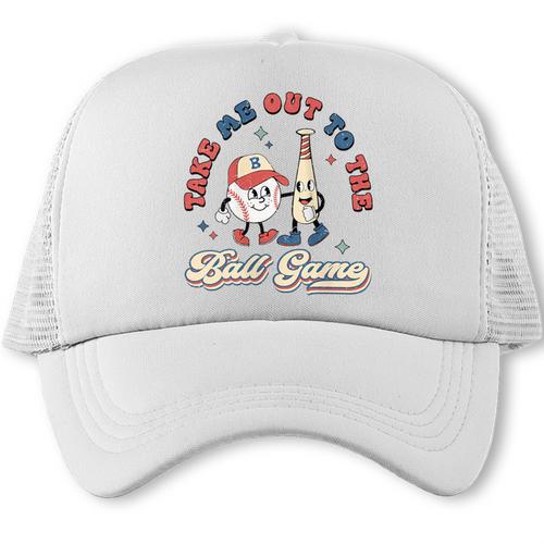 Vintage Baseball Mom Retro Style Tee For Proud Moms Trucker Cap - Sportilla