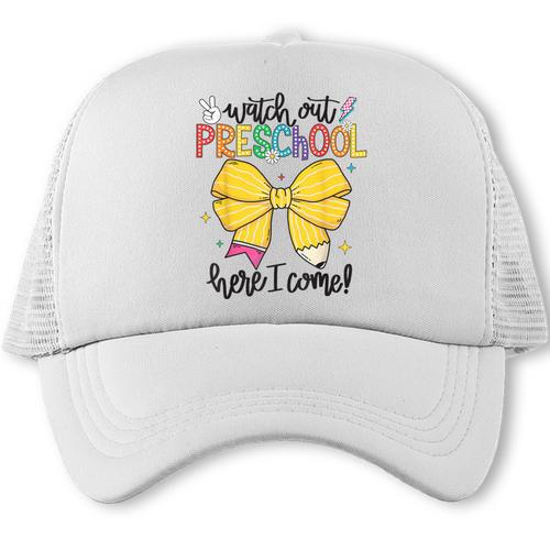 Watch Out Pre-K Here I Come Preschool Back To School Trucker Cap - Savourry