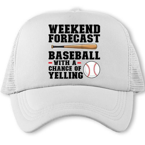 Weekend Forecast Baseball Baseball Mom Trucker Cap - Sportilla