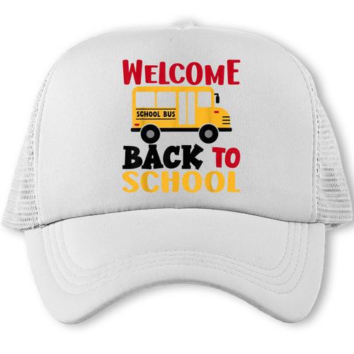 Welcome Back To School For Bus Drivers First Day Of School Trucker Cap - Savourry