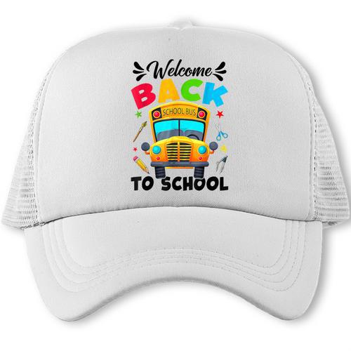 Welcome Back To School Outfit School Bus Driver Trucker Cap - Savourry