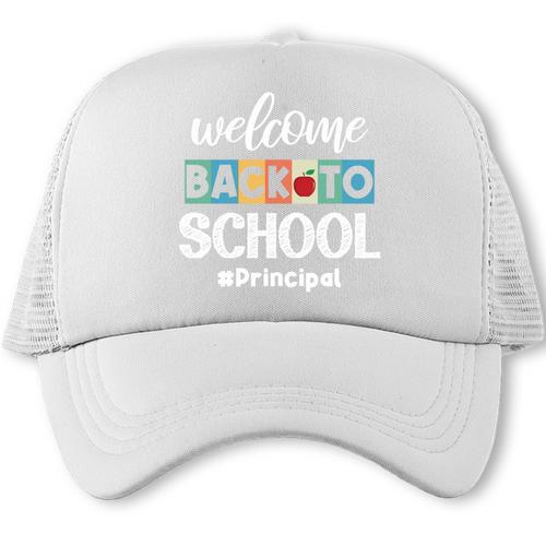 Welcome Back To School Principal Appreciation Squad Trucker Cap - Savourry