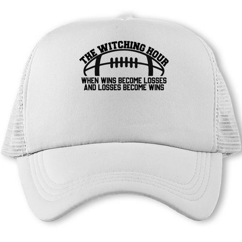 The Witching Hour When Wins Become Losses Baseball Premium Tri-Blend Trucker Cap - Sportilla
