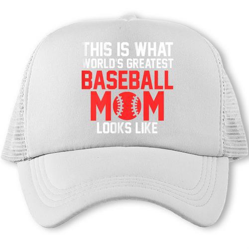 This Is What World's Greatest Baseball Mom Baseball Trucker Cap - Sportilla