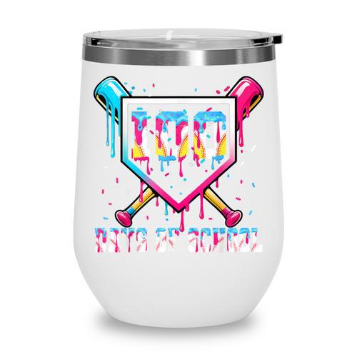 100 Days Of School Boy Kids Baseball Ice Cream Drip Teacher Wine Tumbler - Sportilla