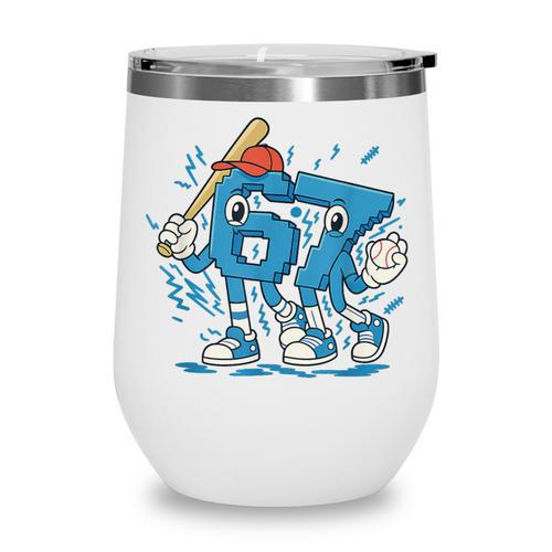 67 Six Seven 6-7 Italian Brainrot Kids Baseball Wine Tumbler - Sportilla