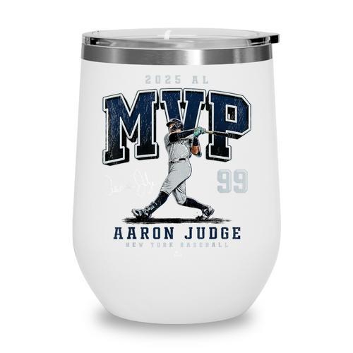 Aaron Judge 2025 AL MVP New York Baseball MLBPA Wine Tumbler - Sportilla