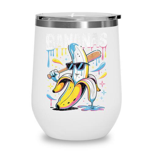Banana Baseball Drip Kids Youth Boys Girls Sport Teens Wine Tumbler - Sportilla