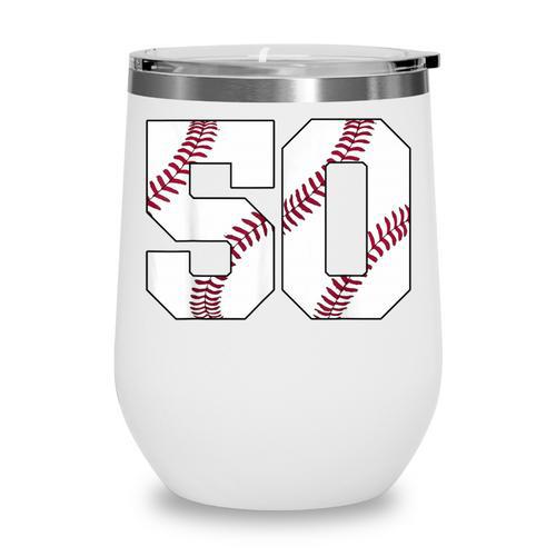 Baseball 1976 50th Birthday Vintage 50 Years Old Retro Wine Tumbler - Sportilla