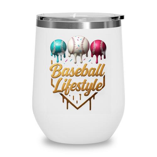 Baseball Lifestyle Drip Wine Tumbler - Sportilla