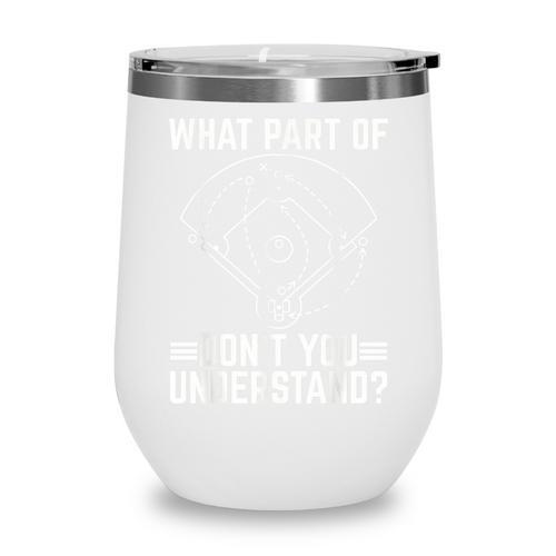 Baseball Math Double Play What Part Of Baseball Game Wine Tumbler - Sportilla