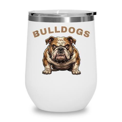 Bulldogs Back To School Spirit Wine Tumbler - Savourry
