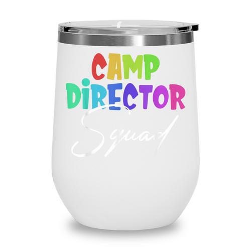 Camp Director Squad Counselor Camper Camping Back To School Wine Tumbler - Savourry