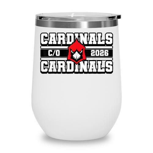 Cardinals Class Of 2026 Back To School Spirit RB Wine Tumbler - Savourry