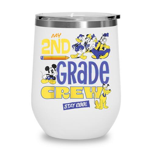 Disney My 2nd Grade Crew Stay Cool Back To School Friends Wine Tumbler - Savourry
