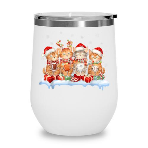 Football Baseball Basketball Player Sport Christmas Wine Tumbler - Sportilla