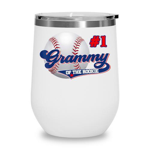 Grammy Rookie Of Year 1st Birthday Baseball Theme Matching Wine Tumbler - Sportilla