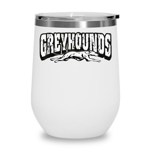 Greyhounds Mascot Back To School Team Spirit Wine Tumbler - Savourry