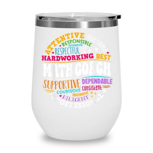 Instructional Math Coach Crew Back To School Matching Group Wine Tumbler - Savourry