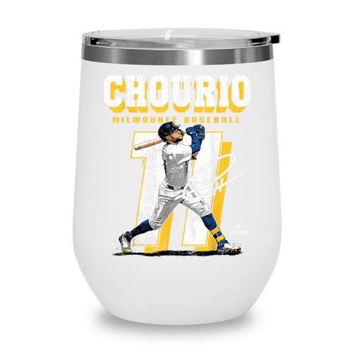 Jackson Chourio Milwaukee MLB Baseball Player MLBJCH201M Wine Tumbler - Sportilla