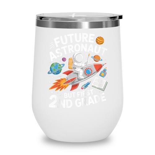 Kids Future Astronaut 2nd Grade Student Back To School Boys Kids Wine Tumbler - Savourry