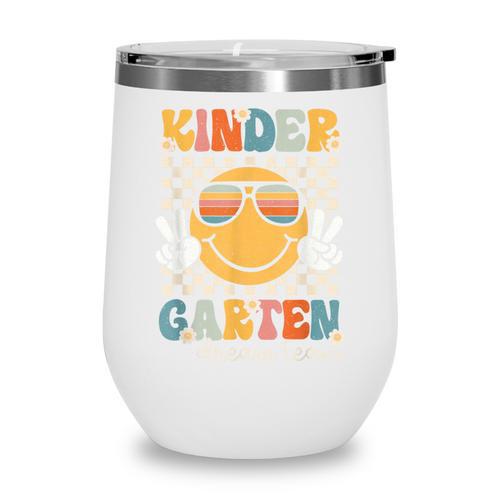 KinderGarten Dream Team Smile Retro Back To School Kinder Wine Tumbler - Savourry