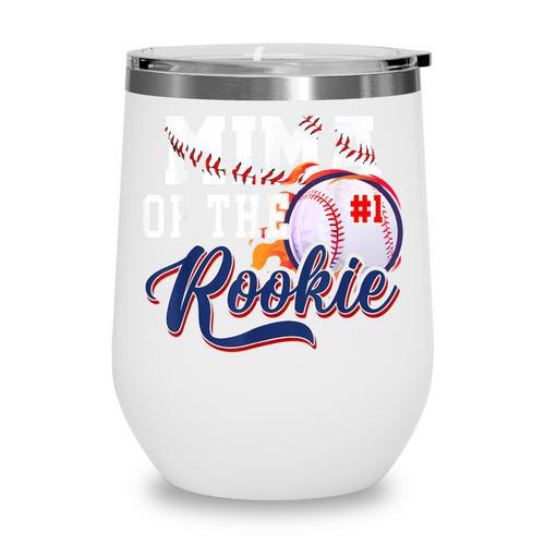 Mima Rookie Of Year 1st Birthday Baseball Theme Matching Wine Tumbler - Sportilla