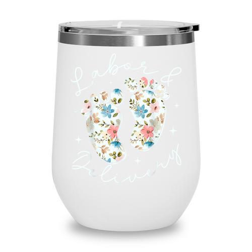 Retro Wildflowers Labor And Delivery Nurse Back To School Wine Tumbler - Savourry