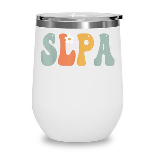 SLPA Groovy Women Appreciation Day Hello Back To School Wine Tumbler - Savourry