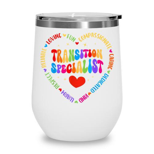 Transition Specialist Appreciation Week Back To School Wine Tumbler - Savourry