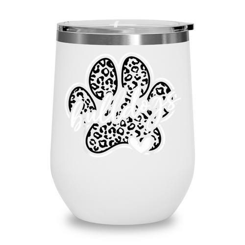 Vintage Bulldogs Team Pride School Spirit Back To School Wine Tumbler - Savourry