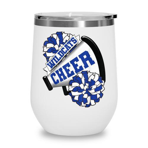 Wildcats Cheer Back To School Cheerleading Spirit B Wine Tumbler - Savourry