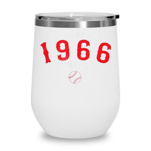 60 Year Old 1966 Classic Baseball 60th Birthday Wine Tumbler - Sportilla